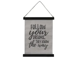 Chic Antique Leinwandbild mit Text zum Aufhängen klein