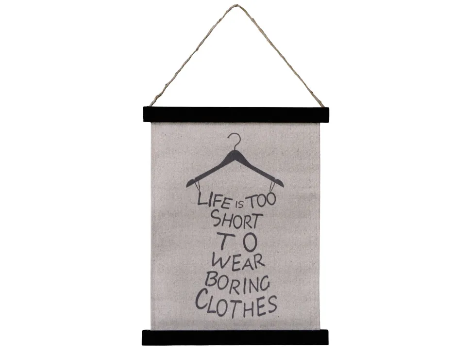 Chic Antique Leinwandbild mit Text zum Aufhängen klein