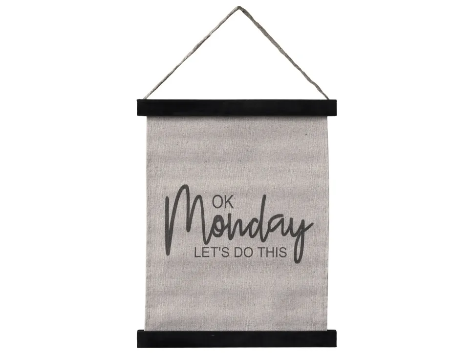 Chic Antique Leinwandbild mit Text zum Aufhängen klein