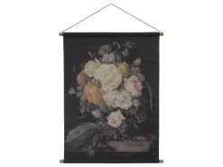 Chic Antique Leinwandbild mit Blumendruck