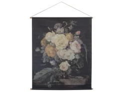 Chic Antique Leinwandbild mit Blumendruck