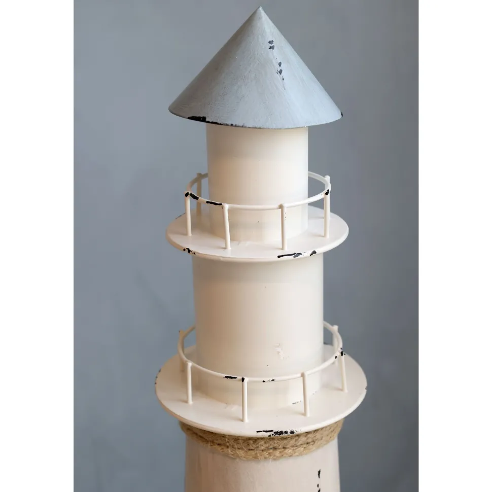 Chic Antique Leuchtturm mit LED