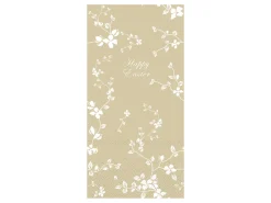 Chic Antique Längliche Serviette mit Blumen Happy Easter