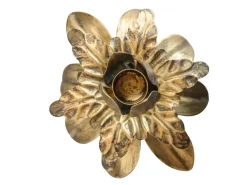 Chic Antique Messing Kerzenhalter mit Blättern für Vase, Flasche