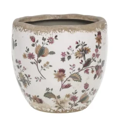 Chic Antique Nancy Blumentopf mit Blumenmotiv