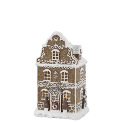 Chic Antique Noël Lebkuchenhaus Lichthaus mit LED