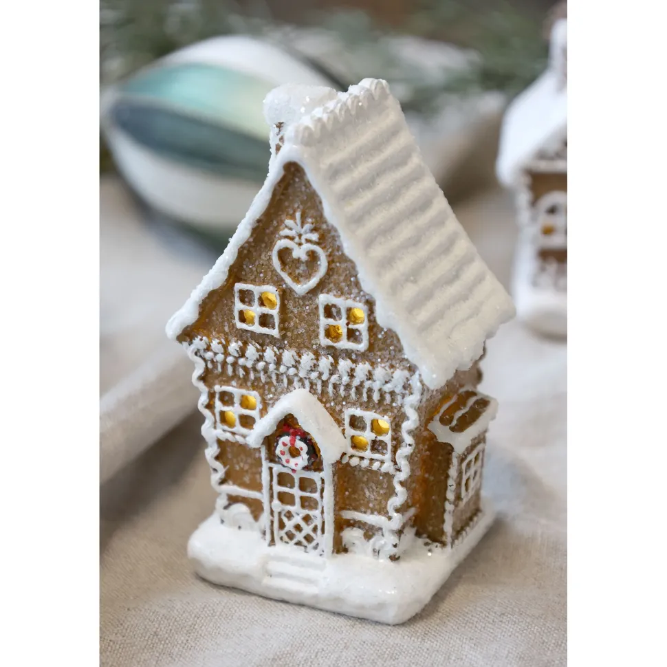 Chic Antique Noël Lebkuchenhaus mit LED