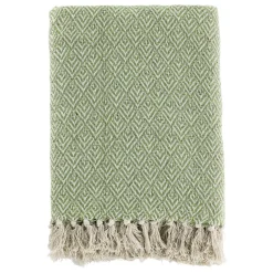 Chic Antique Plaid Decke Aix aus recycelter Baumwolle