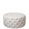 Chic Antique Pouf Malo aus Leinen