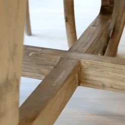 Chic Antique Runder Esstisch aus Recyclingholz