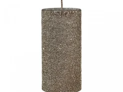 Chic Antique Rustikale Stumpenkerze mit Glitzer