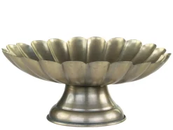Chic Antique Schale auf Fuß mit Rillen