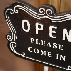 Chic Antique Schild Open