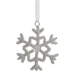 Chic Antique Schneeflocken Aufhänger mit Strasssteinen