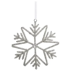 Chic Antique Schneeflocken Aufhänger mit Strasssteinen