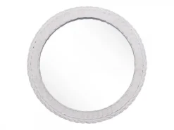 Chic Antique Spiegel mit Geflecht Kante