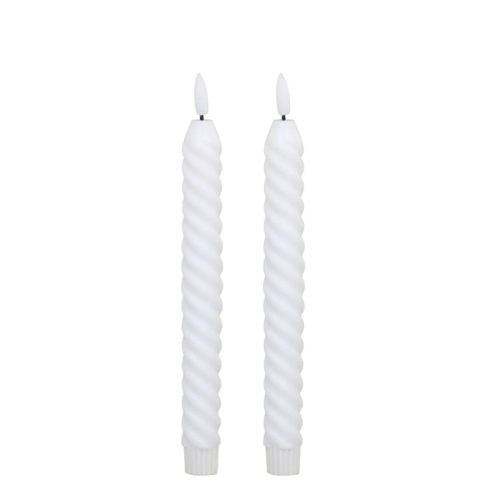 Chic Antique Stabkerze LED gedreht 2er