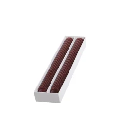 Chic Antique Stabkerze mit Rillen und Glitzer 2er-Set