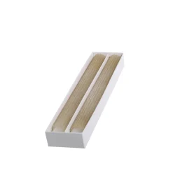 Chic Antique Stabkerze mit Rillen und Glitzer 2er-Set