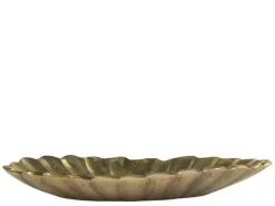 Chic Antique Tablett mit Rillen Aluminium