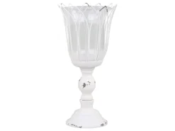 Chic Antique Teelichthalter auf Fuß mit Glas
