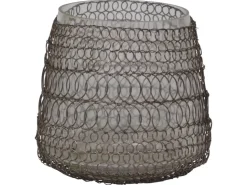 Chic Antique Teelichthalter Hurricane mit fil de fer Netz