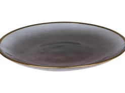 Chic Antique Teller mit Goldrand