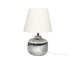 Chic Antique Tischlampe aus Glas mit Rillen