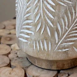 Chic Antique Tischlampe mit Holzfuss und Lampenschirm