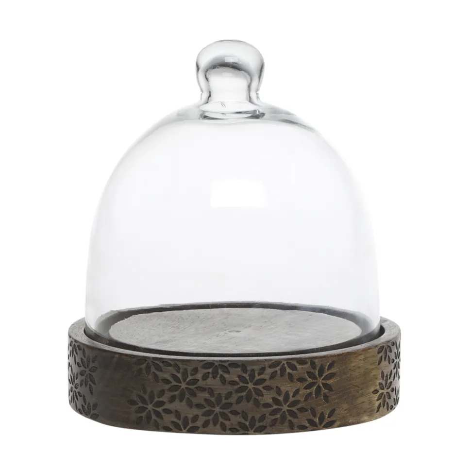 Chic Antique Tours Glasglocke Schwarz