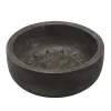 Chic Antique Tours Schüssel mit Schnitzereien M Schwarz