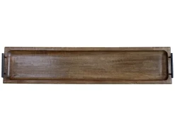 Chic Antique Tours Servier Tablett in Holz mit Henkel