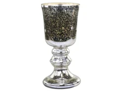 Chic Antique Vase Bauernsilber auf Fuß