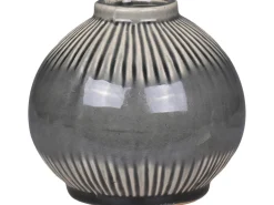 Chic Antique Vase mit gestreiftem Muster