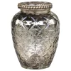 Chic Antique Vase mit Perlenkante und Schliff