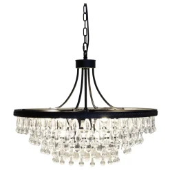 Chic Antique Versailles Kronleuchter mit tropfenformigen Glasprismen