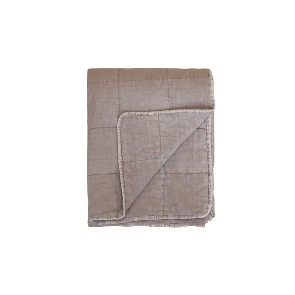 Chic Antique Vintage Quilt Steppdecke mit Stone-Washed Optik