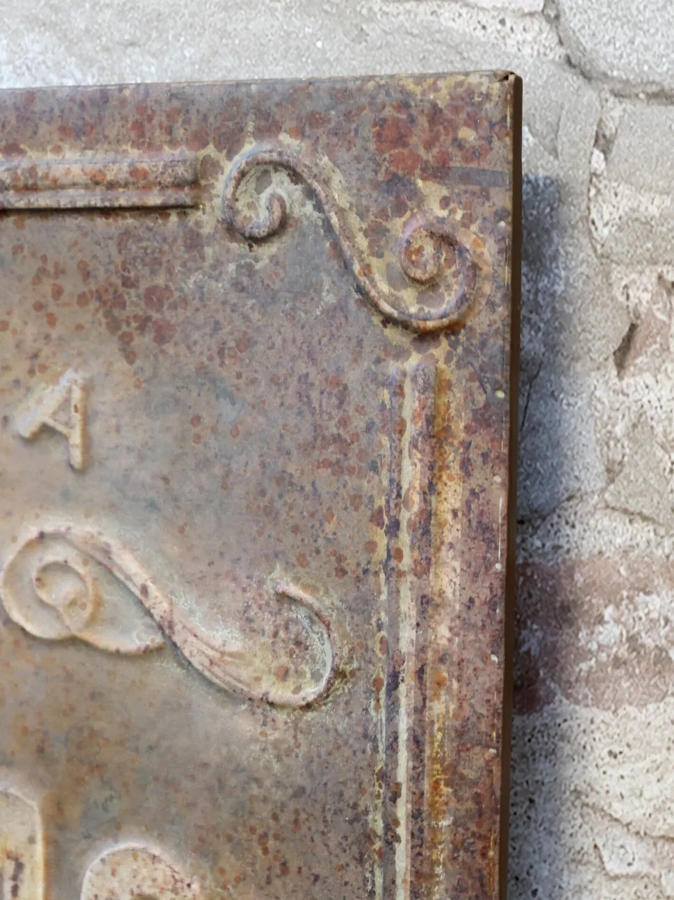 Chic Antique Vintage Schild mit Weihnachtsmann Shabby