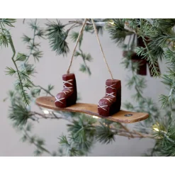 Chic Antique Vintage Snowboard zum Aufhängen