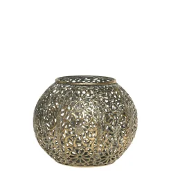 Chic Antique Vire Eisen Teelichthalter mit Muster