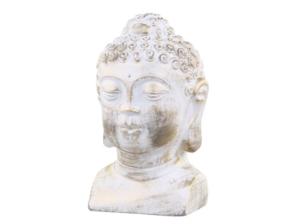 Chic Antique Vittel Buddha mit Gold Muster