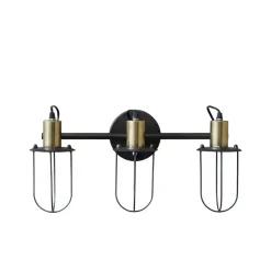 Chic Antique Wandlampe Factory mit drei Fassungen