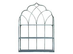 Chic Antique Wandregal aus Eisen mit 3 Ablagen