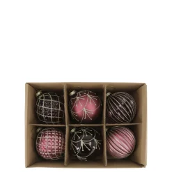 Chic Antique Weihnachtskugeln in einer Schachtel 6er-Set