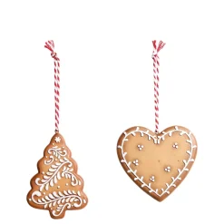 Chic Antique Weihnachtsplätzchen Aufhänger 2er-Set