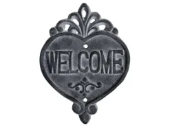 Chic Antique Welcome Schild aus Eisen