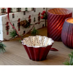 Chic Antique Windlicht Antique Cherry in Kelchform