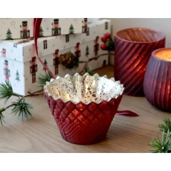 Chic Antique Windlicht Antique Cherry in Kelchform