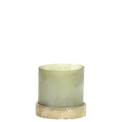 Chic Antique Windlicht mit graviertem Sockel