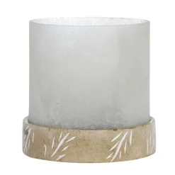 Chic Antique Windlicht mit Mangoholz